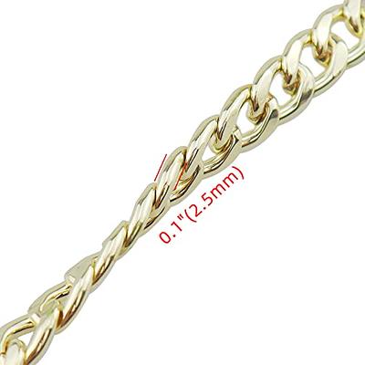 120cm/100cm Convenient Metal Purse Chain Strap Handle Replacement Chain  Handbag Shoulder Bag Chain Accessories Gold/Silver/Black