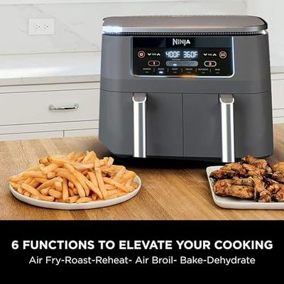 Ninja DZ201 Foodi 8 Quart 6-in-1 DualZone 2-Basket Air Fryer with 2  Independent Frying Baskets, Match Cook & Smart Finish to Roast, Broil,  Dehydrate & More for Quick, Easy Meals, Grey - Yahoo Shopping