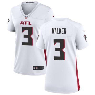 Men's Atlanta Falcons Nike Black Throwback Custom Game Jersey in 2023