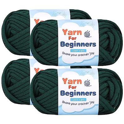 Yarn for Crocheting and Knitting Cotton Crochet Knitting Yarn for Beginners  with Easy-to-See Stitches Cotton-Nylon Blend Easy Yarn for Beginners  Crochet Kit(3x50g)-Yellow+White+Green - Yahoo Shopping