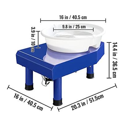 VEVOR Pottery Wheel Adjustable 60-300RPM Speed Manual and Foot Pedal ABS  Detachable Basin, 10in 350W LCD Ceramic Wheel Forming Machine, Blue 17  Pottery Accessories - Yahoo Shopping