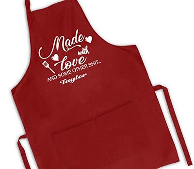 Funny Aprons for Men Customized BBQ Apron With Pockets Fathers Day