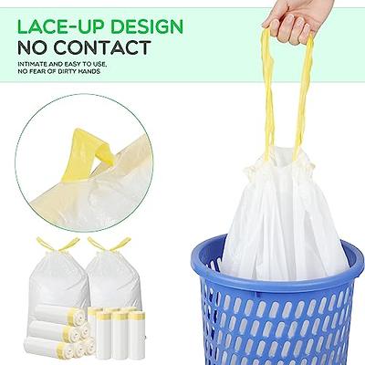  2.5 Gallon Trash Bags With Drawstring, 100 Pcs Trash