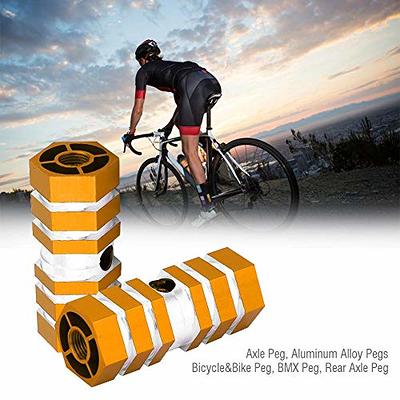  1 Pairs Bike Pedals Axle Foot Rest Pegs Anti-Slip Rear Feet  Pedals for BMX Mountain Bike Bicycle Cycling (Black) : Sports & Outdoors