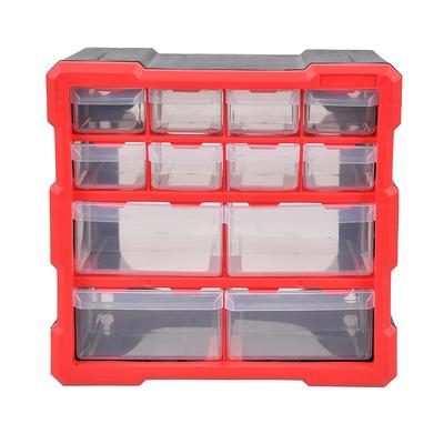 Craftsman 8.5 in. W X 2.5 in. H X 11.5 in. D Storage Organizer Plastic 10  compartments Black/Red - Yahoo Shopping