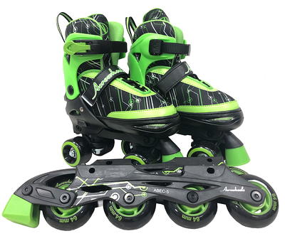Hij genie Verlengen Aerowheels Green Electro Pattern 2-in-1 Boys switcher skate size 1-4 -  Yahoo Shopping