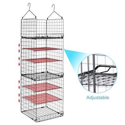 Libeder Shoe Organizer for Closet, 15 Shelf Hanging Closet Storage Shelves  - 10 Shoe Rack Organizer and 5 Compartment for Clothes with 6 Side Mesh  Pockets for Scarf, Socks,Gloves Black - Yahoo Shopping