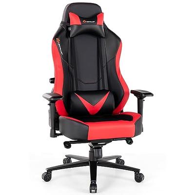 GTPLAYER Gaming Chair, Computer Chair with Footrest and Lumbar Support,  Height Adjustable Game Chair with 360°-Swivel Seat and Headrest and for  Office