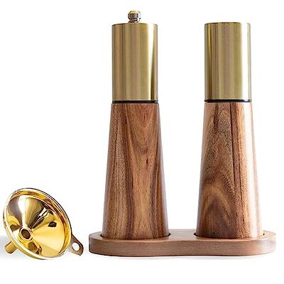 Salt and Pepper Grinder Set - KucheCraft Intuitive Salt Grinder