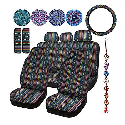  TTMiku 2-Pack Linen Car Seat Covers Front Seats Only