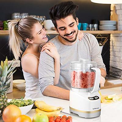 La Reveuse Electric Mini Food Processor Small Chopper 200 Watts 2-Cup Prep  Bowl for Mincing Chopping Grinding Blending Pureeing (White) - Yahoo  Shopping