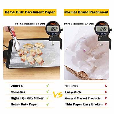 Katbite Heavy Duty Parchment Paper Sheets, Precut Non-stick Full