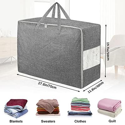 Clothes Storage, Foldable Blanket Storage Bags, Storage Containers for  Organizing Bedroom, Closet, Clothing, Comforter, Sweater, Organization and