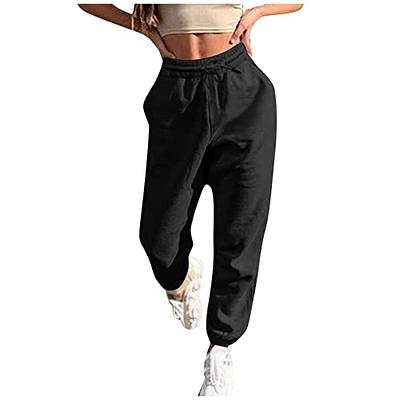 Gumipy Womens Sweatpants with Pockets Loose Fit Fleece Oversized