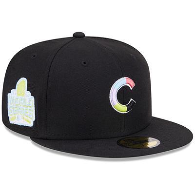 New Era Chicago Cubs Black & Red 59FIFTY Fitted Cap - Macy's