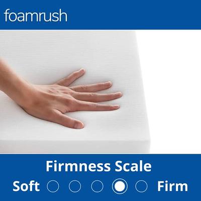 Foamrush 2 x 12 x 12 Cool Gel Memory Foam Upholstery Square Cushion Medium Firm (Chair Cushion, Square Foam Dining Chairs