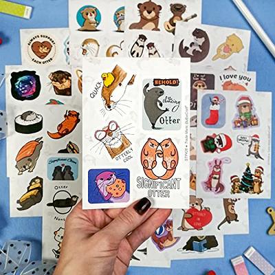 Sea Otter Sticker Cute Wild Animal Stickers Waterproof, Vinyl and