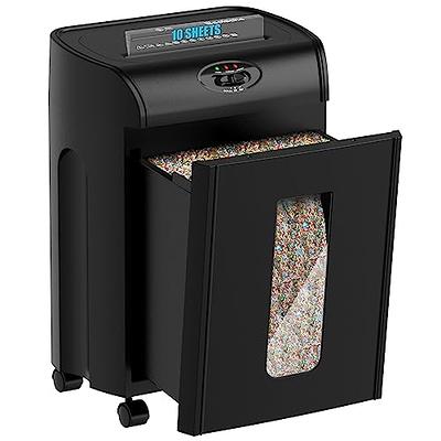 Basics 18 Sheet Micro Cut Paper, CD, and Credit Card Shredder, Black