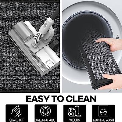 Hargiis Kitchen Mat 2PCS, Rubber Non-Skid Kitchen Rugs Washable, Absorbent  Runner Mat for Floor, Machine Washable Mats for in Front of Sink, Door