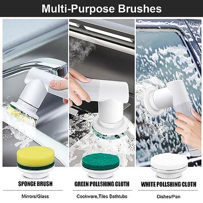 White Electric Cleaning Brush