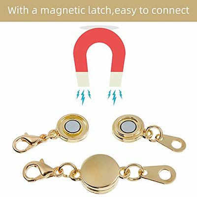 OHINGLT Magnetic Necklace Clasps and Closures,Gold and Silver