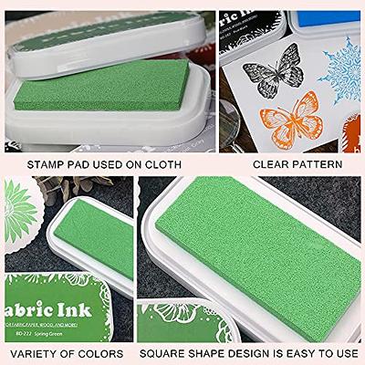 Finger Ink Pads for Kids Washable Craft Ink Stamp Pads,DIY for Rubber  Stamps, Paper, Scrapbooking, Wood Fabric, Best Gift for Kids 