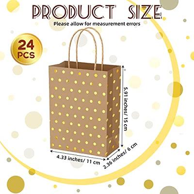 Sweetude 100 Pack Christmas Gift Bags Reusable Tote with Handle X