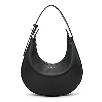 Dark Purple Shoulder Bags For Women, Cute Hobo Tote Handbag Mini Clutch  Purse With Zipper Closure