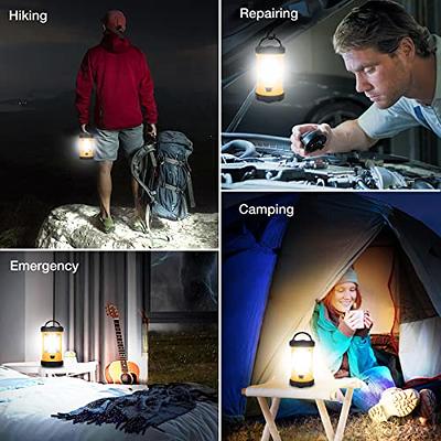 Camping Lantern, 3200LM Bright Camping Light, 4600mAh Power Bank  Rechargeable LED Lantern for Power Outages, 5 Light Modes Lantern Camping  Lamp for