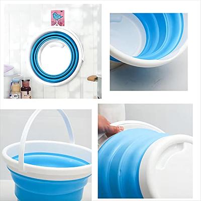 2 Pack Collapsible Buckets 5L 1.3Gallon Small Cleaning Bucket for