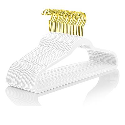 Luxury Velvet Felt Non-Slip Clothes Hangers 50 Pack Ultra Slim