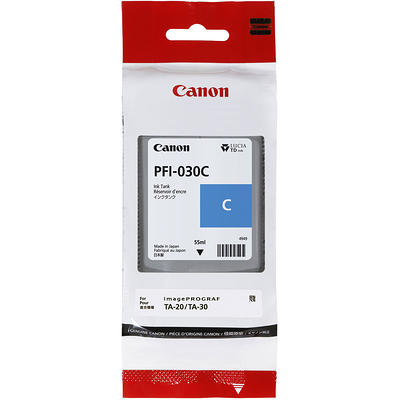 Canon PFI-030 Pigment Cyan Ink Tank for imagePROGRAF PRO Series