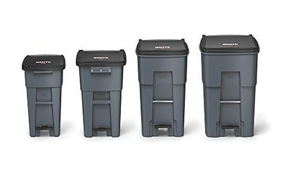 Rubbermaid Commercial Brute Rollout Trash Can, 50 Gallon, Grey