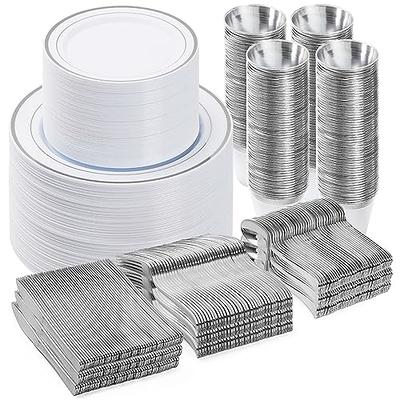 Paper Bowls 20oz 20-pkg-shimmering Silver