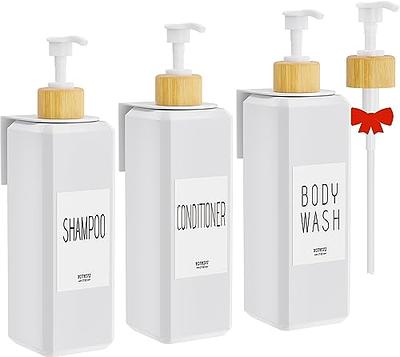 White Set - Dish Soap Dispenser for Kitchen Bamboo Pump and Soap Tray - Kitchen  Soap Dispenser Set, Dish Soap, Hand Soap Dispenser Bathroom, Soap and Lotion  Dispenser Set Label (500ml/17oz)