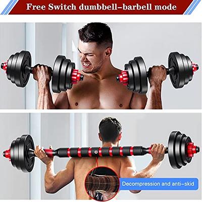 Soozier 4-in-1 Adjustable Weights Dumbbell Sets, Used as Barbell