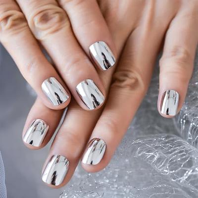 Fofosbeauty 24 pcs Press-on Acrylic False Nails, Nails Tips Designs  2023,Coffin Glaze Cyan - Walmart.com