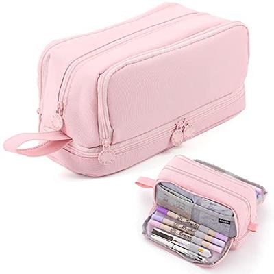 uninni Strokes Pencil Case for Girls and Boys - Large Kids Pencil Case with  Mesh Storage Pocket & 2 Removable Dividers for Organizing Markers & Pens.