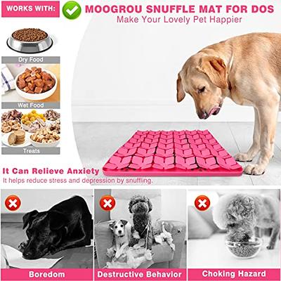 Femont Snuffle Mat for Large Dogs,Silicone Slow Feeder Lick Mat for Slow  Down Eating,Encourages Natural Foraging Skill,Relieving Stress,Interactive
