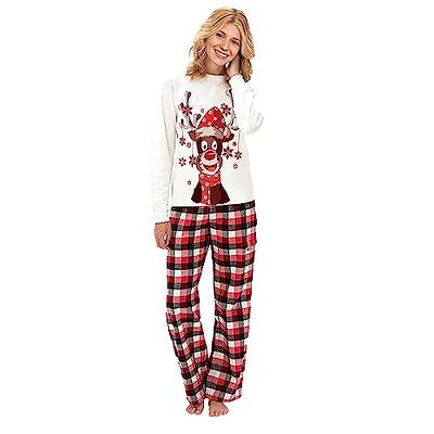 Family Christmas Pajamas Plaid Tree Xmas Jammies Holiday Sleepwear