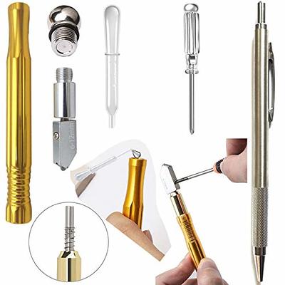 KEWAYO Glass Cutter 2mm-20mm, Upgrade Glass Cutter Tool, Pencil Style Oil  Feed Carbide Tip for Glass Cutting/Tiles/Mirror/Mosaic.(6 Piece) - Yahoo  Shopping