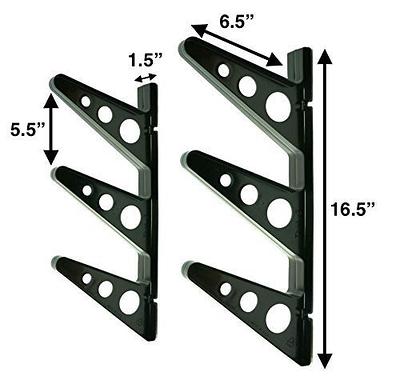 Wall Mount Tool Storage Rack, Heavy Duty Garage Storage Tool Organizer,  Garden Tool Wall Hooks and Hangers, Hold Up to 350lbs Black