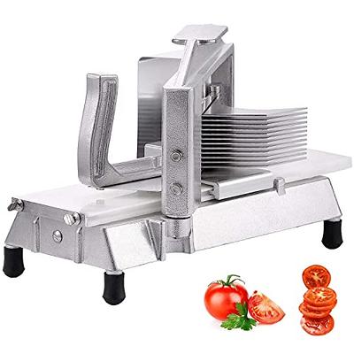 Commercial Tomato Slicer 3/16 Heavy Duty Tomato Cutter with Built-in  Polyethylene Slide Board for Restaurant or Home Use - Yahoo Shopping