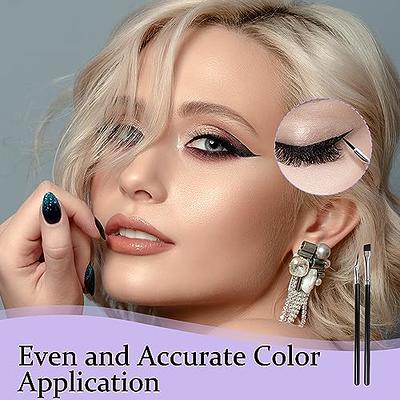Ultra thin Angled Eyeliner Brush Set Precision Eye Liner - Temu