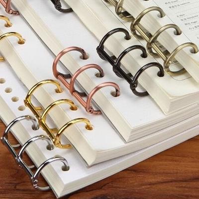 E-outstanding 2pcs A5 Notebook 6-Hole Ring Binder Hinged Rings