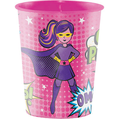 Superhero Slogans 12 oz Plastic Cups 12 ct