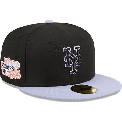 New York Mets New Era White Logo 59FIFTY Fitted Hat - Cardinal