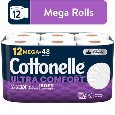 Cottonelle Professional Bulk Toilet Paper for Business (17713), Standard  Toilet Paper Rolls, 2-PLY, White, 60 Rolls per Case, 451 Sheets per Roll -  Walmart.com