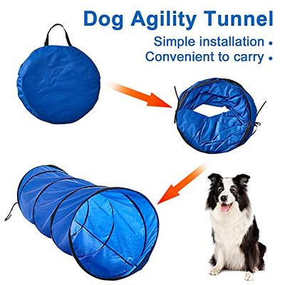 Dog Agility Course Equipments Obstacle Agility Training Starter Kit Dog  Tunnels
