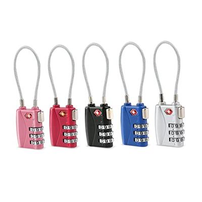 BESPORTBLE Cable Luggage Lock 2pcs TSA Approved Locks 3